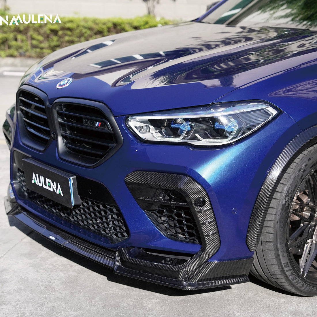 BMW X6M Aulena Design dry carbon performance Front Splitter